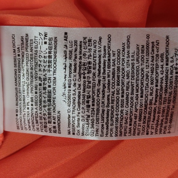 Banana Republic size 8 Neon orange accordion style sleeveless midi dress - Picture 11 of 12